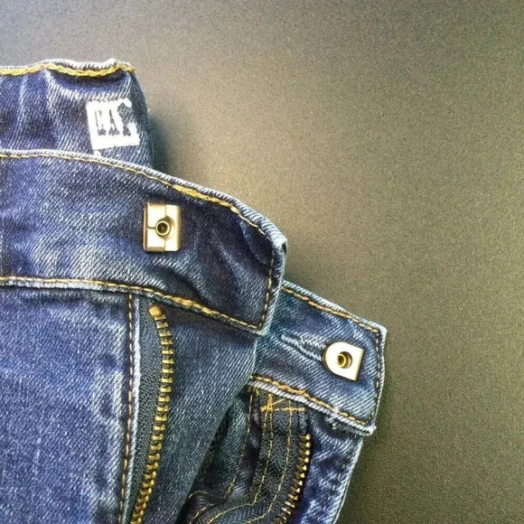 GAP kids  Blue Denim Five Pocket Style Straight Jeans Size 8 - Picture 6 of 10